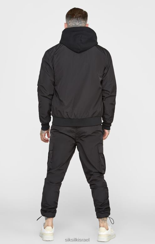 SikSilk גברים מפציץ שחור הפיך D2LH2502 לבוש