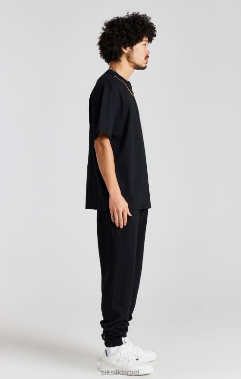 SikSilk גברים ג'וגר שרשרת שחור D2LH2533 לבוש