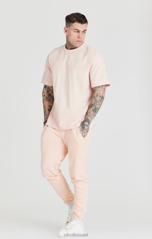 SikSilk גברים ג'וגר עם שרוול ורוד בכושר רגוע D2LH2534 לבוש