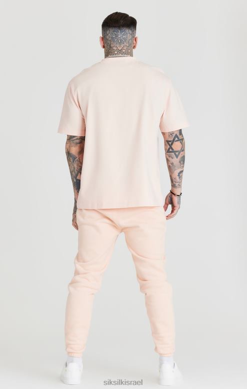 SikSilk גברים ג'וגר עם שרוול ורוד בכושר רגוע D2LH2534 לבוש