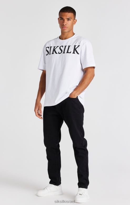 SikSilk גברים ורד שחור בגזרת ג'ינס ישרה D2LH2542 לבוש