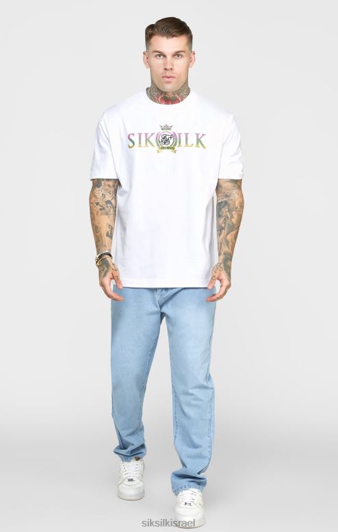 SikSilk גברים ג'ינס בגזרה ישרה בצבע כחול ורד D2LH2543 לבוש