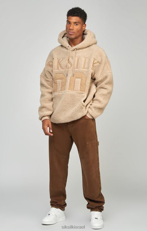 SikSilk גברים ג'ינס נגר בהתאמה חום ישר D2LH2549 לבוש