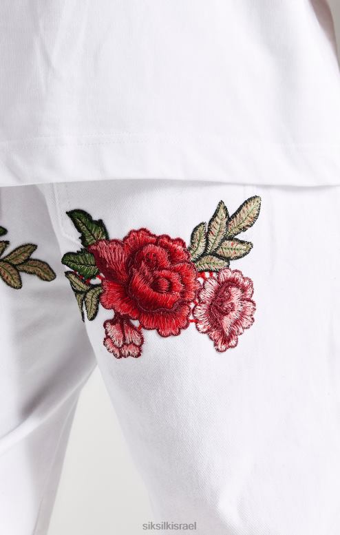 SikSilk גברים ורד לבן בגזרת ג'ינס ישר D2LH2550 לבוש