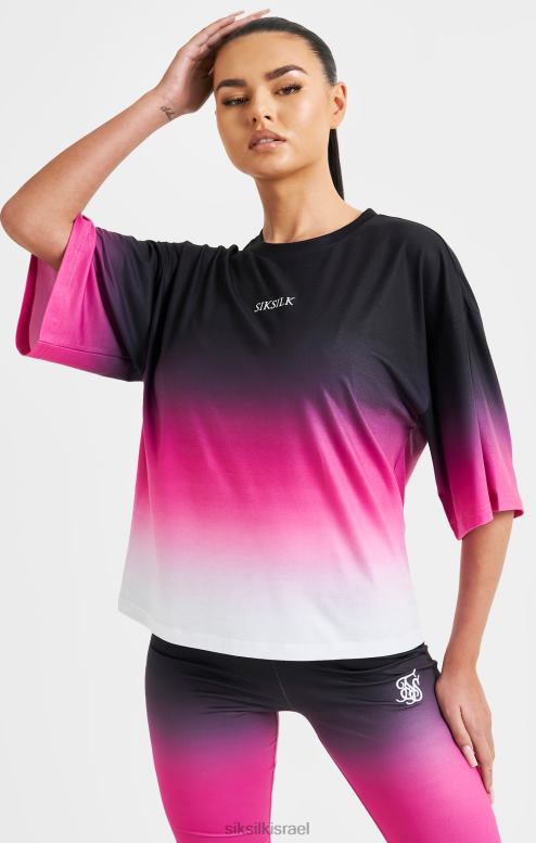 SikSilk נשים חולצת טי דהייה ורודה D2LH256 לבוש