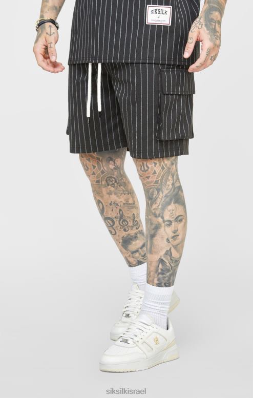 SikSilk גברים שחור יום השנה כדורסל מטען קצר D2LH2564 לבוש