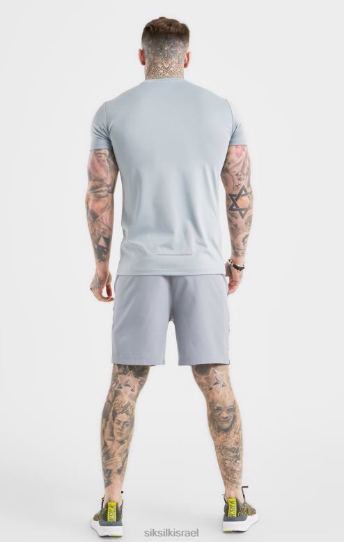 SikSilk גברים חוואר ספורט אפור ארוג קצר D2LH2565 לבוש