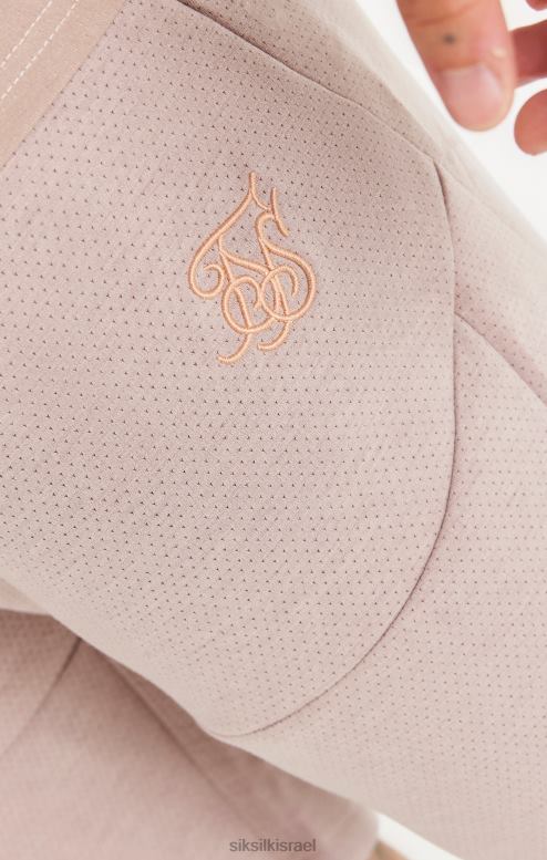 SikSilk גברים במרקם ורוד שטוף קצר D2LH2572 לבוש