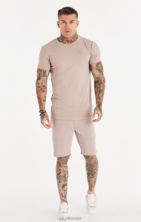 SikSilk גברים במרקם ורוד שטוף קצר D2LH2572 לבוש