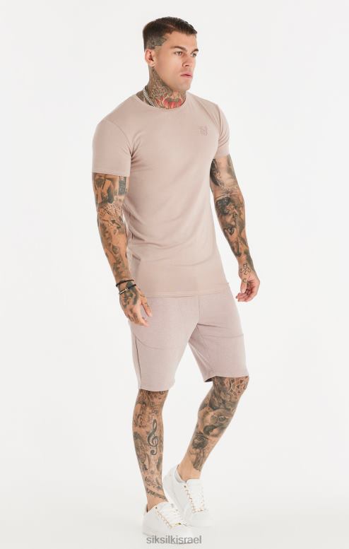 SikSilk גברים במרקם ורוד שטוף קצר D2LH2572 לבוש