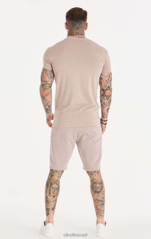 SikSilk גברים במרקם ורוד שטוף קצר D2LH2572 לבוש