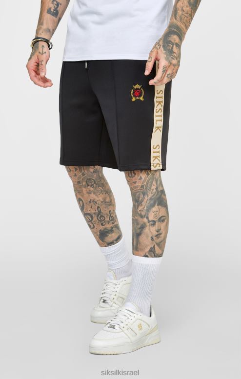 SikSilk גברים סמל שחור קצר D2LH2577 לבוש
