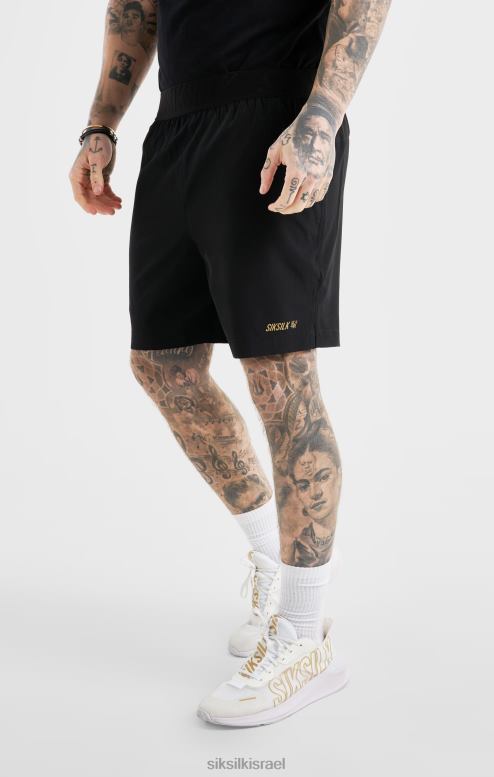 SikSilk גברים קצר ספורט שחור D2LH2590 לבוש
