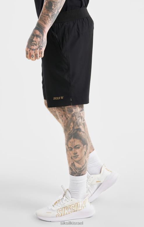 SikSilk גברים קצר ספורט שחור D2LH2590 לבוש