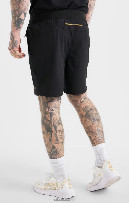 SikSilk גברים קצר ספורט שחור D2LH2590 לבוש