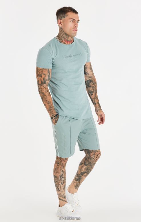 SikSilk גברים מכנסי קפלים קצרים תסריט - צהבהב D2LH2597 לבוש