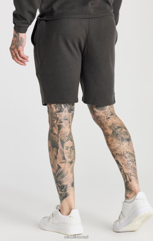SikSilk גברים צלע אפורה קצרה רגועה D2LH2599 לבוש