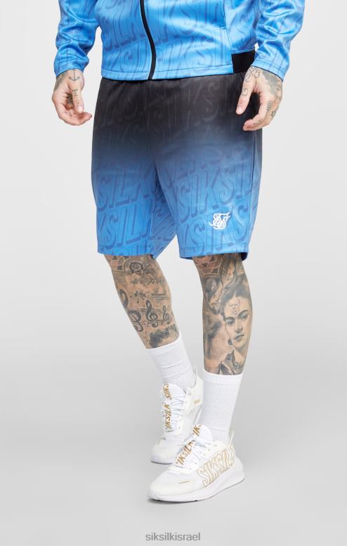 SikSilk גברים לוגו שחור דוהה קצר D2LH2608 לבוש