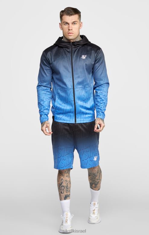 SikSilk גברים לוגו שחור דוהה קצר D2LH2608 לבוש