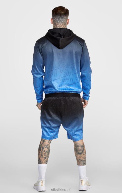 SikSilk גברים לוגו שחור דוהה קצר D2LH2608 לבוש