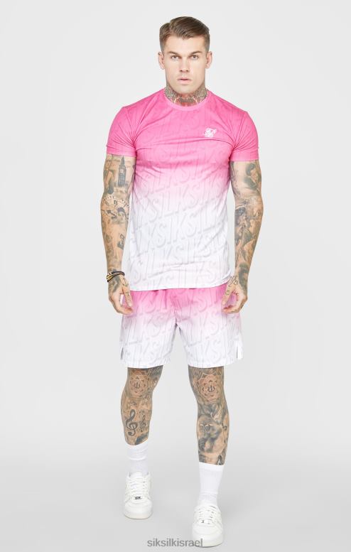 SikSilk גברים לוגו ורוד דהייה לשחות קצר D2LH2614 לבוש