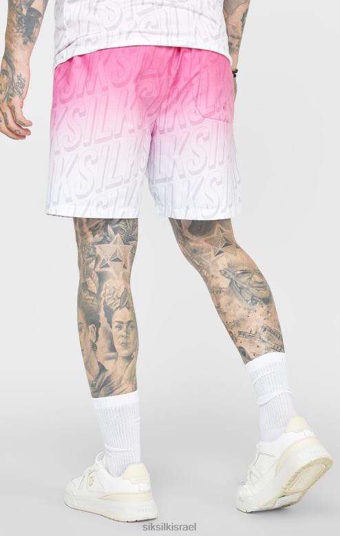 SikSilk גברים לוגו ורוד דהייה לשחות קצר D2LH2614 לבוש