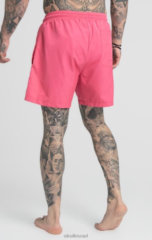 SikSilk גברים ורוד לשחות קצר D2LH2616 לבוש