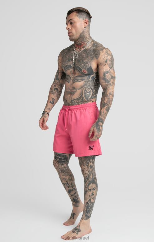 SikSilk גברים ורוד לשחות קצר D2LH2616 לבוש