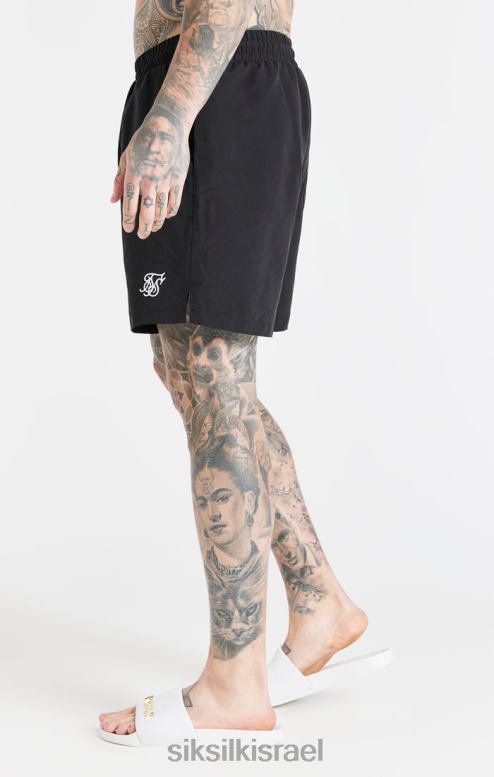 SikSilk גברים שחור חיוני לשחייה קצר D2LH2617 לבוש