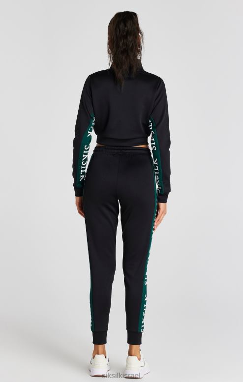 SikSilk נשים חלק עליון מסלול שחור D2LH274 לבוש