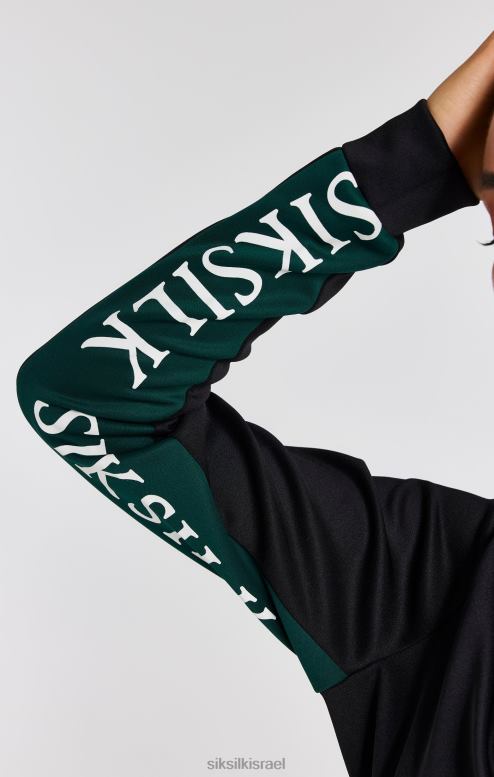 SikSilk נשים חלק עליון מסלול שחור D2LH274 לבוש