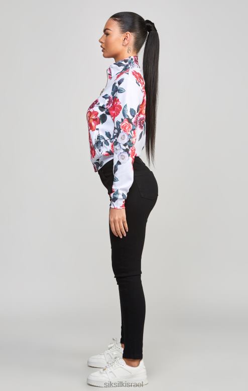 SikSilk נשים טופ רצועה אקרו פרחוני D2LH277 לבוש