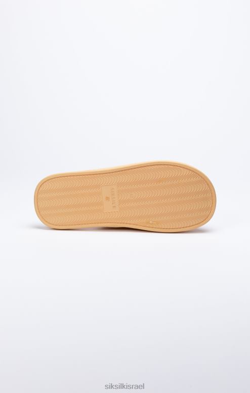 SikSilk גברים כפכף בז' עם לוגו רקום D2LH27 הַנעָלָה