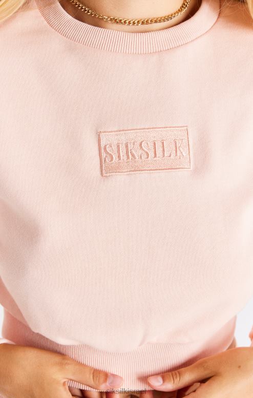 SikSilk נשים יבול ורוד זיעה D2LH291 לבוש