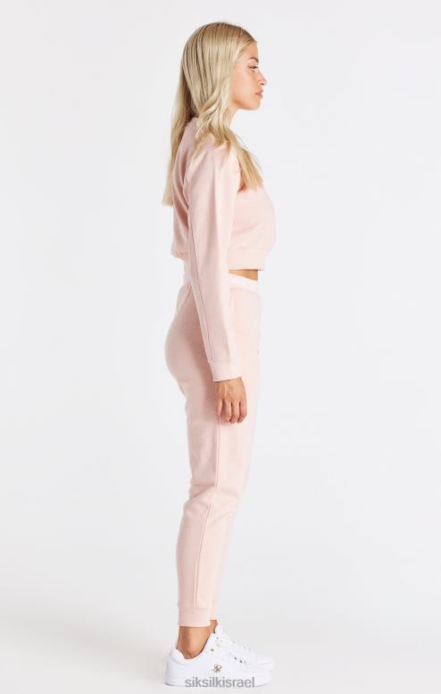 SikSilk נשים יבול ורוד זיעה D2LH291 לבוש