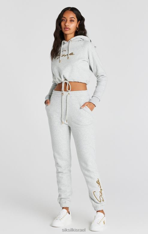 SikSilk נשים קפוצ'ון חתימת חוואר אפור D2LH295 לבוש