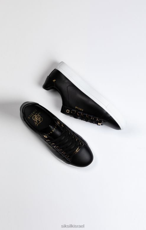 SikSilk גברים מאמן קלאסי שחור עם טבעות D ממתכת D2LH210 הַנעָלָה