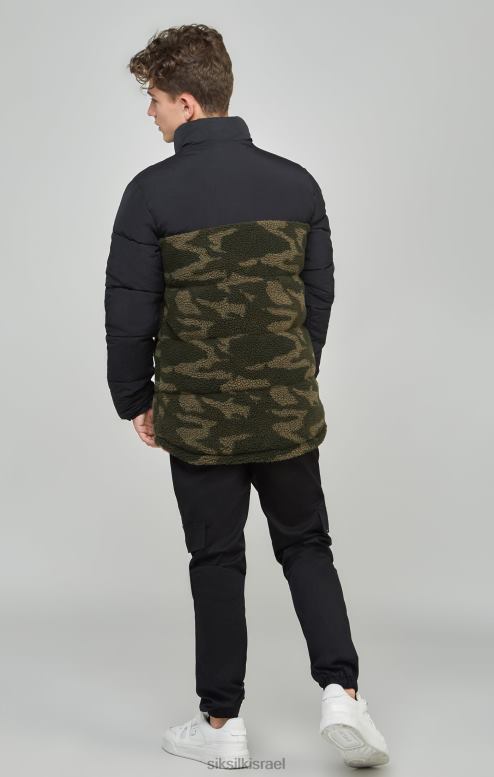 SikSilk בנים ז'קט פאפר של camo borg D2LH2297 לבוש