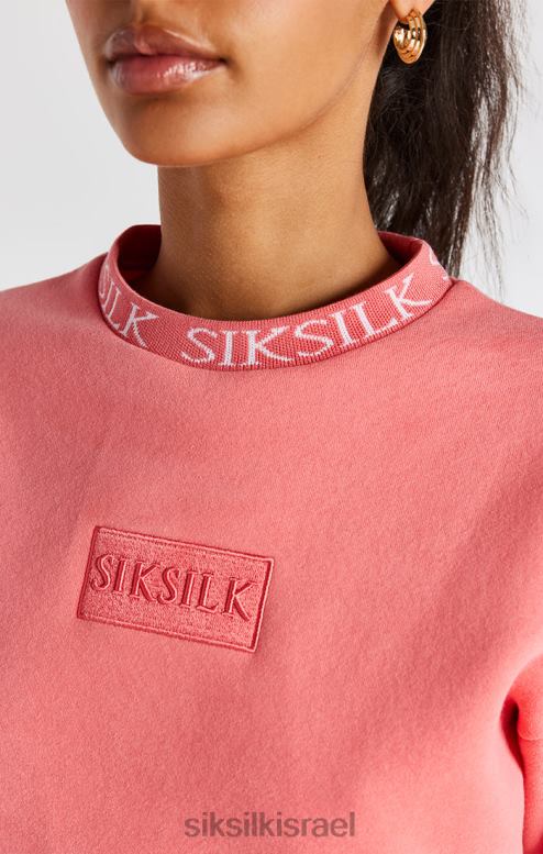 SikSilk נשים סווטשירט של צוות coral D2LH288 לבוש