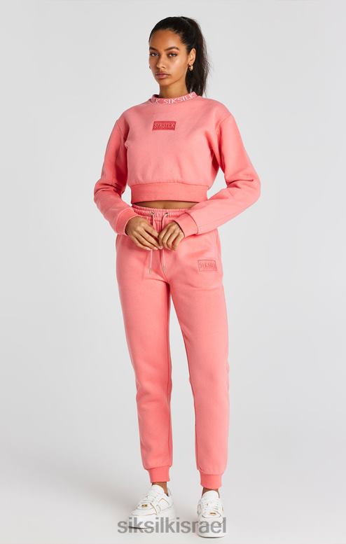 SikSilk נשים סווטשירט של צוות coral D2LH288 לבוש