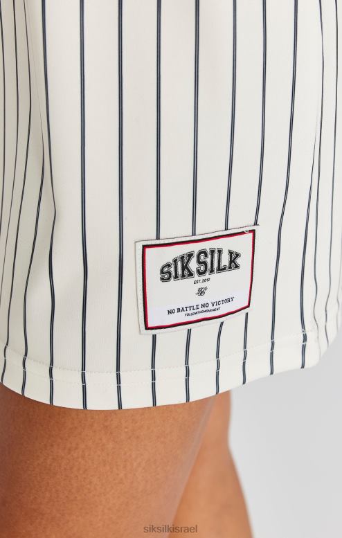 SikSilk נשים שמלת פסי סיכה של ecru כדורסל D2LH2144 לבוש