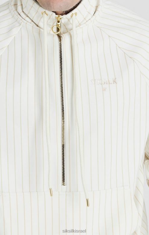 SikSilk גברים ecru רטרו חצי רוכסן רצועת משפך D2LH2438 לבוש