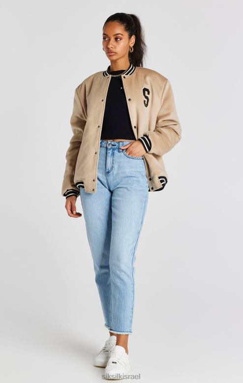 SikSilk גברים מעיל יובל ecru לאוניברסיטה D2LH2486 לבוש