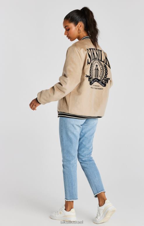 SikSilk גברים מעיל יובל ecru לאוניברסיטה D2LH2486 לבוש