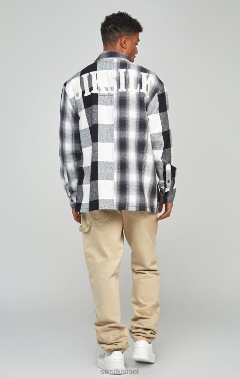 SikSilk גברים ecru ג'ינס נגר בהתאמה ישרה D2LH2555 לבוש