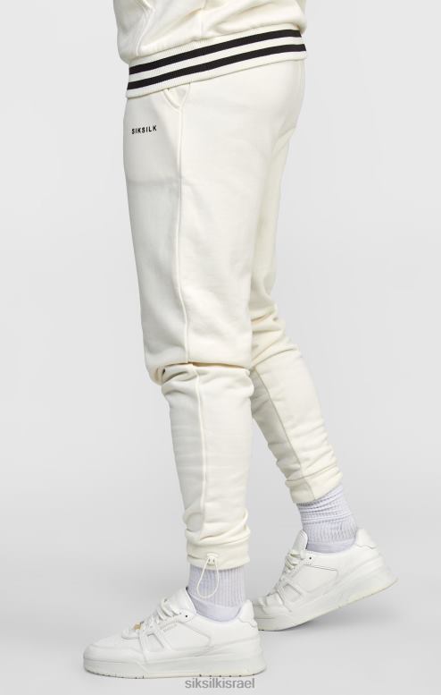 SikSilk גברים ecru jogger עם פס מותניים D2LH2519 לבוש