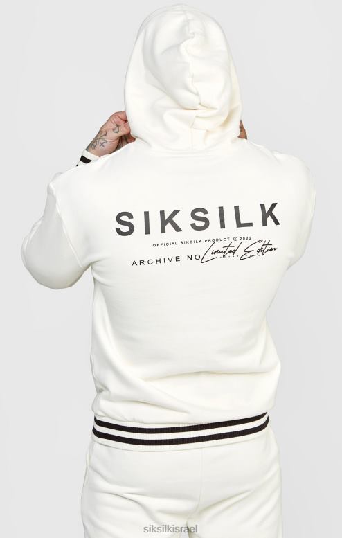 SikSilk גברים ecru jogger עם פס מותניים D2LH2519 לבוש