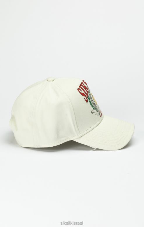 SikSilk לִשְׁנֵי הַמִינִים כובע משאית ecru varsity D2LH2228 אבזר
