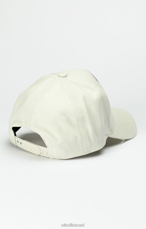 SikSilk לִשְׁנֵי הַמִינִים כובע משאית ecru varsity D2LH2228 אבזר