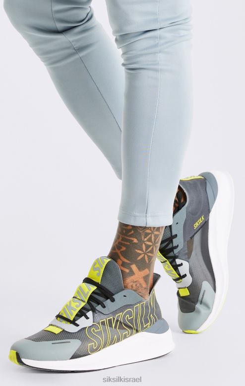 SikSilk גברים מאמן ריצה אפור mako ביצועים D2LH222 הַנעָלָה